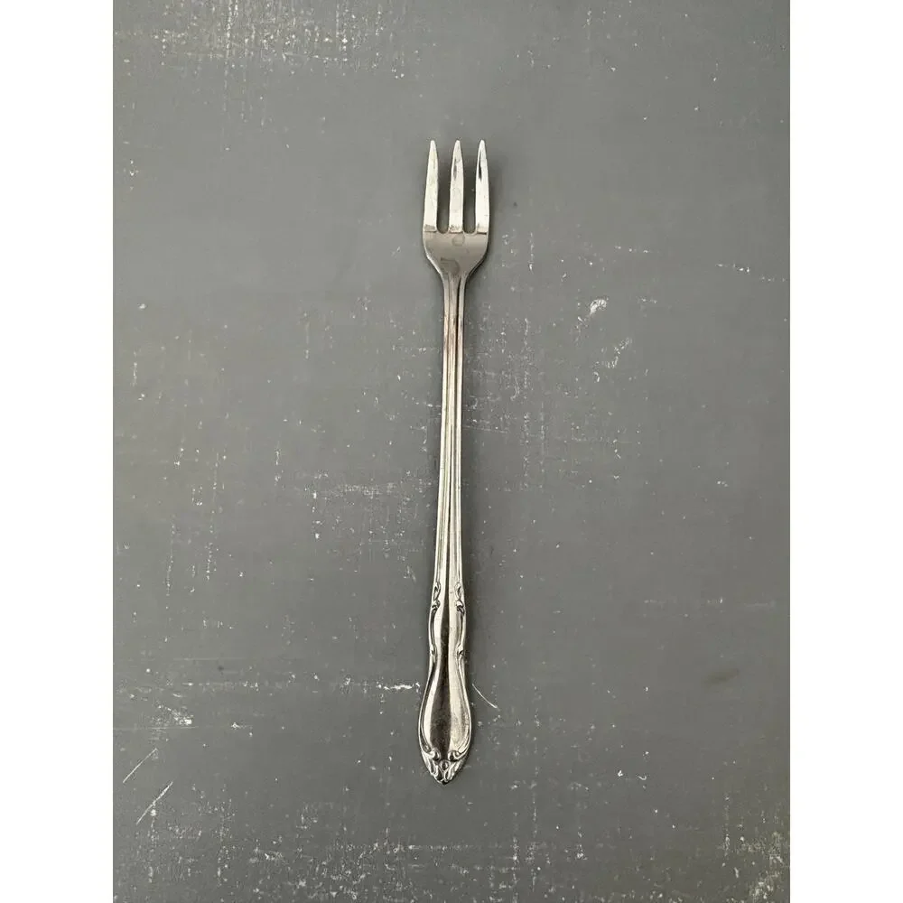 Vintage Adoration Stainless Seafood Cocktail Fork Simeon L & George H Rogers Co